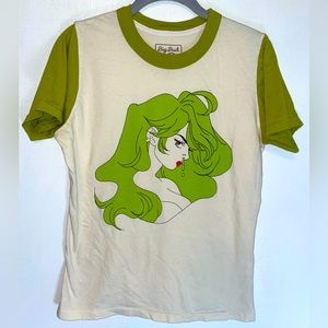 Big Bud Press🦠 Limited edition Rare Snot Girl gross green tee unisex size XXS
